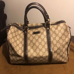 Gucci Joy Boston Bag GG coated canvas medium
